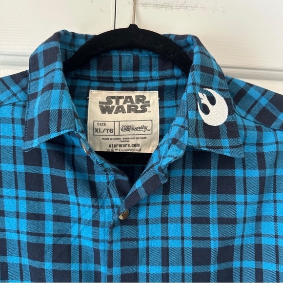 Cakeworthy Disney Star Wars May The Force Be With You Blue Flannel XL - Picture 2 of 3